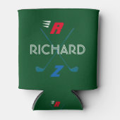 ゴルファー ゴルフ モノグラム 缶クーラー (正面)