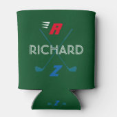 ゴルファー ゴルフ モノグラム 缶クーラー (裏面)