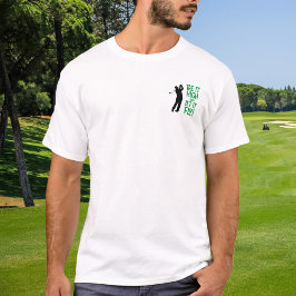 ゴルファー ゴルフ ユーモア おもしろ スポーツ 引用 ブラック グリーン Tシャツ