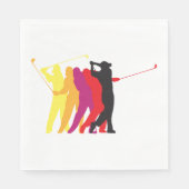 ゴルファー・シルエット スタンダードランチョンナプキン (正面)