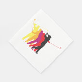 ゴルファー・シルエット スタンダードランチョンナプキン (角)