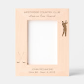 ゴルファー・シルエット・ホール・イン・ワンアワード レーザー彫刻フレーム (正面)