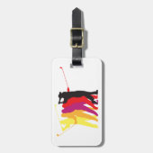 ゴルファー・シルエット ラゲッジタグ (正面縦)