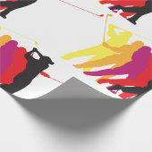 ゴルファー・シルエット ラッピングペーパー