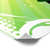 ゴルファー・スウィングゴルフクラブのポスター ポスター (角)