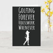 ゴルファー スポーツ 退職 おもしろ ゴルフ カード 彼女へ (黄色い花)