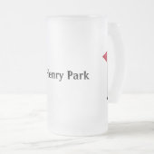 ゴルファー・パッティング・ボール フロストグラスビールジョッキ (正面右)