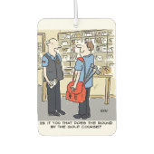 ゴルファー・ポストマンがゴルフ漫画を愛する カーエアーフレッシュナー (正面)