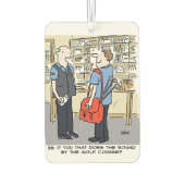 ゴルファー・ポストマンがゴルフ漫画を愛する カーエアーフレッシュナー (裏面)