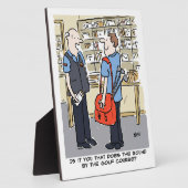 ゴルファー・ポストマンがゴルフ漫画を愛する フォトプラーク (側面)