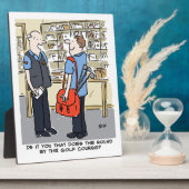 ゴルファー・ポストマンがゴルフ漫画を愛する フォトプラーク (側面)