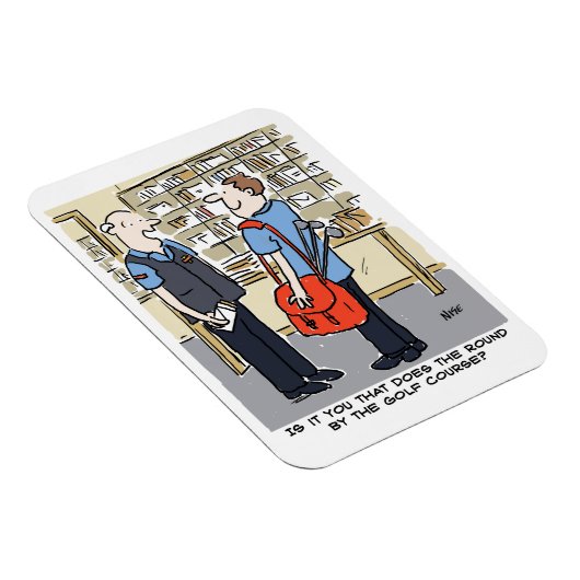 ゴルファー・ポストマンがゴルフ漫画を愛する マグネット (右側)