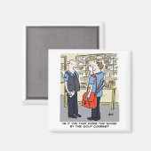 ゴルファー・ポストマンがゴルフ漫画を愛する マグネット (正面/裏面)