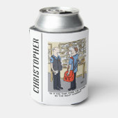 ゴルファー・ポストマンがゴルフ漫画を愛する 缶クーラー (缶裏面)