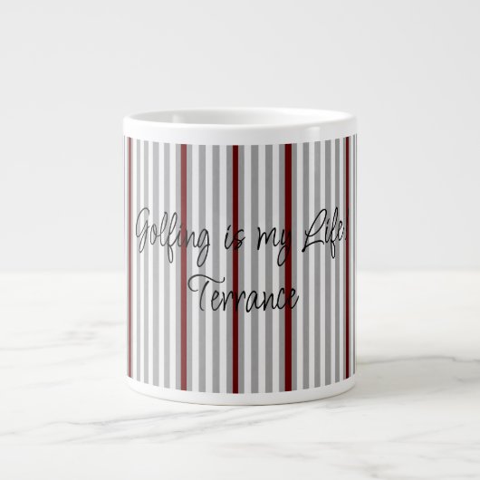 ゴルファー・マグ俺の命だ! ジャンボコーヒーマグカップ (正面)