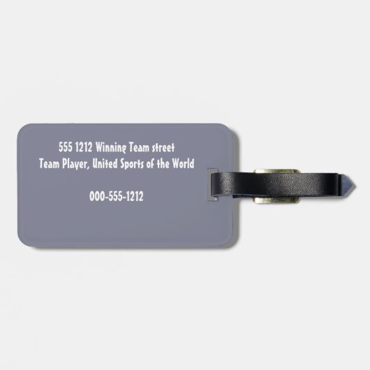 ゴルファー ラゲッジタグ (裏面横)