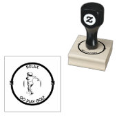 ゴルファー ラバースタンプ (押印)