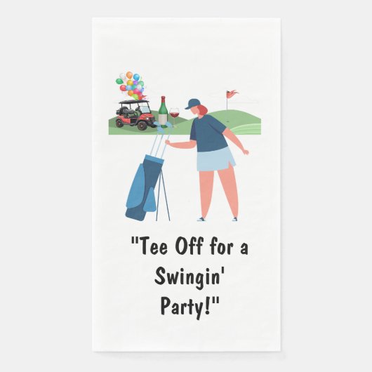 ゴルファー・レッツパーティーパーティーおもしろいことわざ (正面)