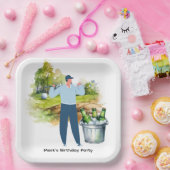 ゴルファー・レッツパーティーパーティー ペーパープレート (パーティー)