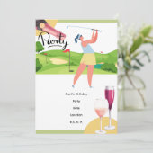 ゴルファー・レッツパーティーパーティー 招待状 (スタンド正面)