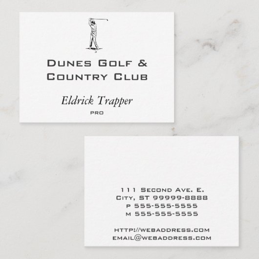 ゴルファー 名刺 (正面/裏面)