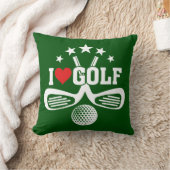 ゴルファー – 私はゴルフ、ゴルフが大好き クッション (ブランケット)