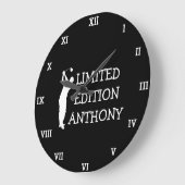 ゴルファー 誕生日 70歳 面白い 70 パー ラージ壁時計 (傾斜)