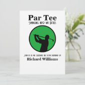 ゴルファー、50歳へスイング! 50歳の誕生日 招待状 (スタンド正面)