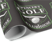 ゴルファー ADD NAME プロゴルフプレーヤー クラブ クラブハウス ラッピングペーパー (ロールコーナー)