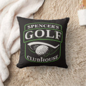 ゴルファーADD NAMEプロゴルフプレーヤークラブクラブクラブクラブハウス クッション (ブランケット)