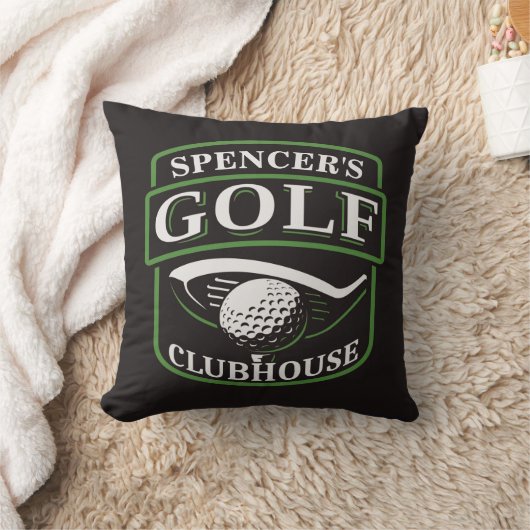 ゴルファーADD NAMEプロゴルフプレーヤークラブクラブクラブクラブハウス クッション (ブランケット)