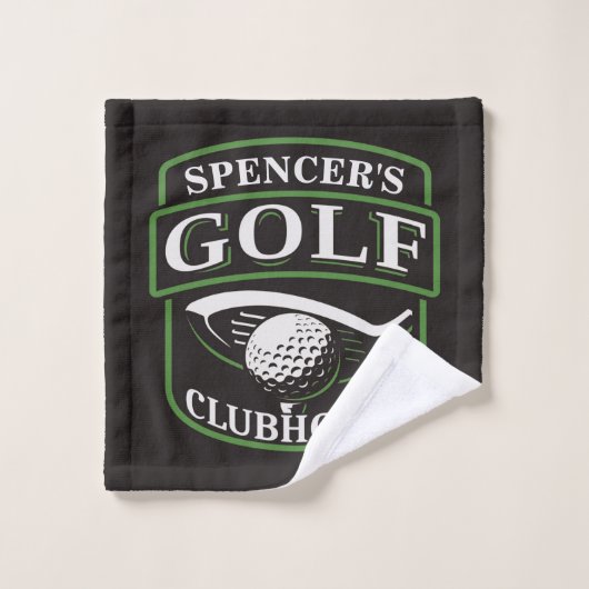 ゴルファーADD NAMEプロゴルフプレーヤークラブクラブクラブクラブハウス バスタオルセット (ウォッシュタオル)