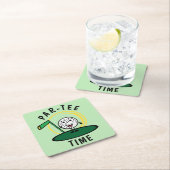 ゴルファーPar-Tee時間 スクエアペーパーコースター (インサイチュ)
