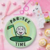 ゴルファーPar-Tee時間 ペーパープレート (パーティー)