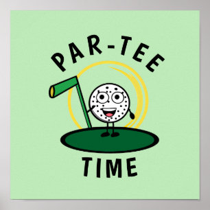 ゴルファーPar-Tee時間 ポスター