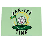 ゴルファーPar-Tee時間 ラージペーパーバッグ (正面)