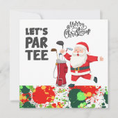 ゴルファーSanta Clausとゴルフバッグレッパルティー (正面)