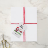 ゴルファーSanta Cluas Dabbingゴルフクリスマスパーティー ギフトタグ (より糸付き)