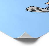 ゴルファーTシャツとギフトが苦手 ポスター (角)