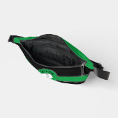 ゴルファーTeeゴルフスポーツユーモアMonogramブラックグリーン ファニーパック (見開き)