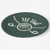 ゴルファーTee時間 ペーパープレート (アングル)