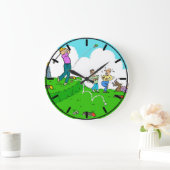 ゴルファーTee-Off，しかし、正常に。 ラージ壁時計 (ホーム)