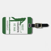 ゴルファ最高のー・グランパPAR パーソナライズされた ラゲッジタグ (正面横)