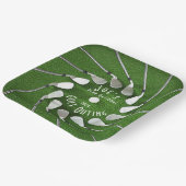 ゴルフアウトティングスクエア紙プレート ペーパープレート (傾斜あり)