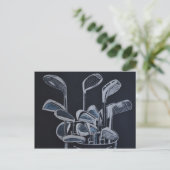 「ゴルフアウトティング通知」のポストカード ポストカード (スタンド正面)