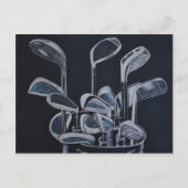 「ゴルフアウトティング通知」のポストカード ポストカード (正面)