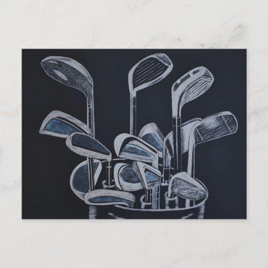 「ゴルフアウトティング通知」のポストカード ポストカード (正面)