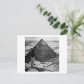 ゴルフアットザピラミッドヴィンテージ白黒 ポストカード (スタンド正面)