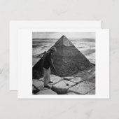 ゴルフアットザピラミッドヴィンテージ白黒 ポストカード (正面/裏面)