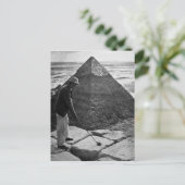 ゴルフアットザピラミッドヴィンテージ白黒 ポストカード (スタンド正面)